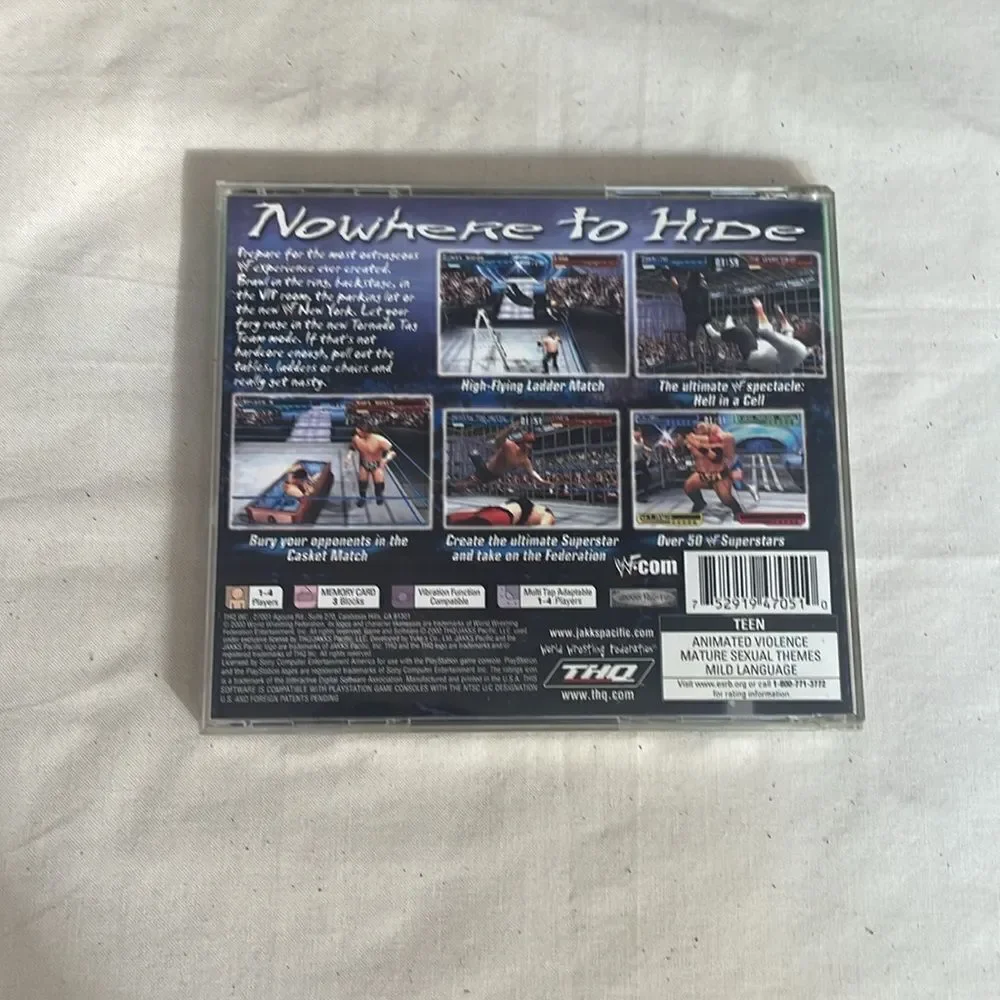 VIDEO GAME PS1 WWF SmackDown 2 Know Your Role (2000) Vintage Sony PlayStation 1
